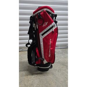 Ray Cook Manta Ray Junior Golf Stand Bag Red‎ Black White 4-Way Divider Kids